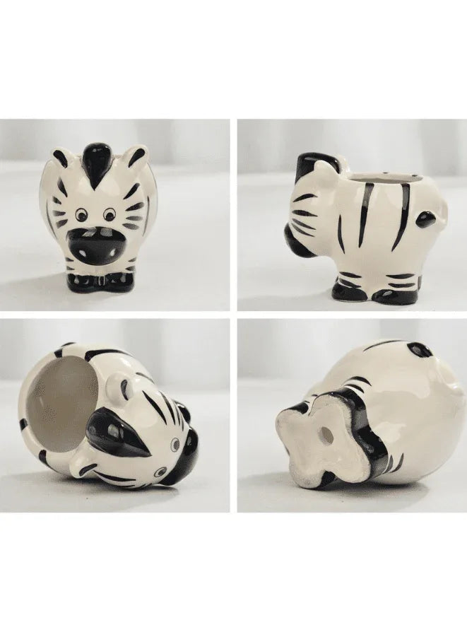 وعاء نباتات داخلي لطيف، أوعية عصارية مع فتحة تصريف، حمار وحشي