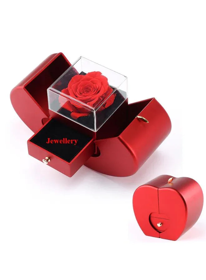 Red Gift Box with rose