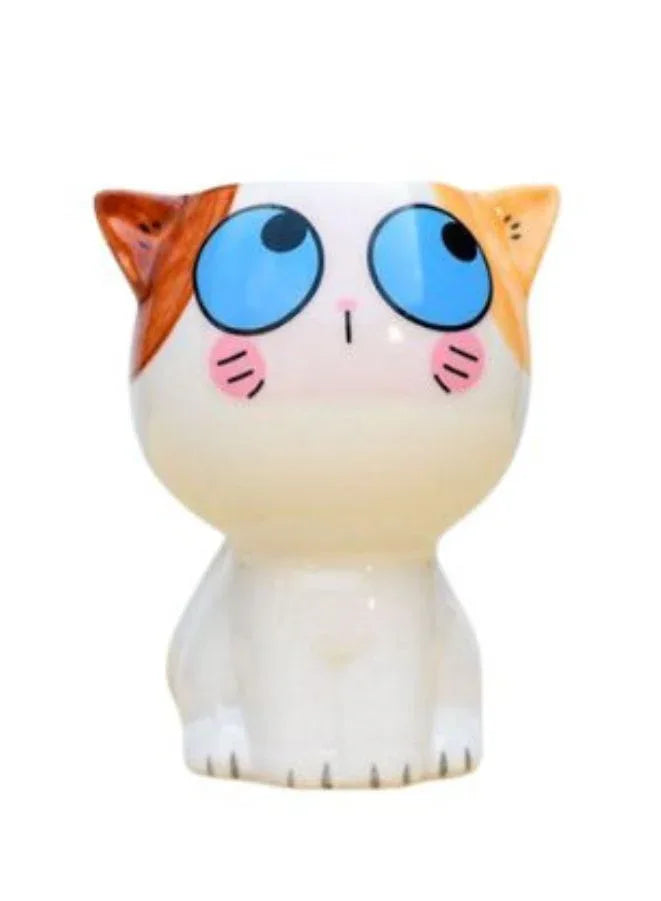 Cute Succulent Mini Cat Indoor Plant Pot with Drainage Hole, Cat D