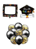 Graduation Theme Party Supplies Balloons Kit with Frame for taking photos Celebration Decor Set For Kids Adults