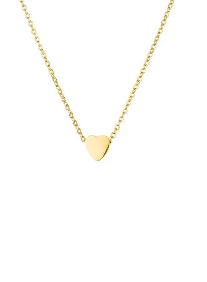 Preserved Red Rose with Heart shape Gold Necklace in Heart Shape Jewelry Box-Valentines Day Gifts for Her