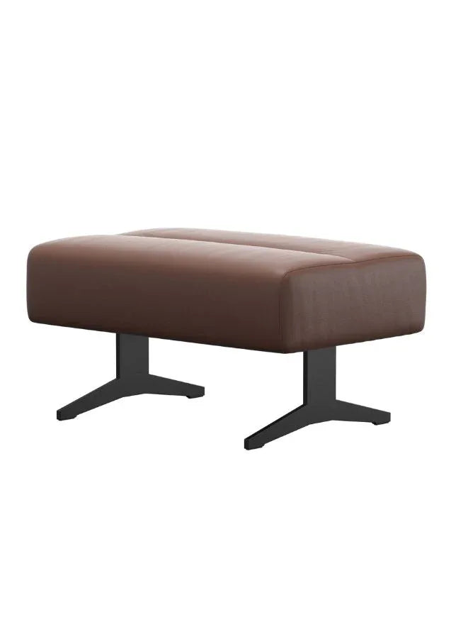 Stella Ottoman L with Table - Copper Genuine Leather