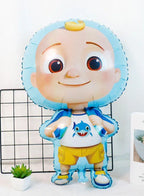 2 pc Cocomelon Character Ballon Set , Giant balloon for Kids Party, Birthday Double Sided Foil Balloon