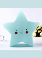 Portable Cartoon LED Night Light for Kids Bedroom Table Lamp Bedside Moon Star Nightlight Best Birthday Gift, Home Décor, Kid' Room Decoration, Living Room