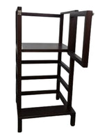 Adjustable Step Stool with Safety Rail for Kids Brown Fatio General Trading
