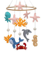 Baby Crib Nursery Mobile Wall Hanging Decor, Baby Bed Mobile for Infants Ceiling Mobile, Cute and Adorable Hanging Decorations, Ocean Fatio General Trading