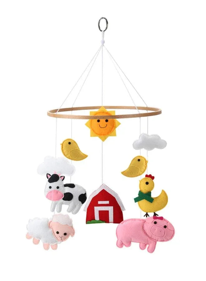 Baby Crib Nursery Mobile Wall Hanging Decor, Baby Bed Mobile for Infants Ceiling Mobile, Cute and Adorable Hanging Decorations, Farm Fatio General Trading