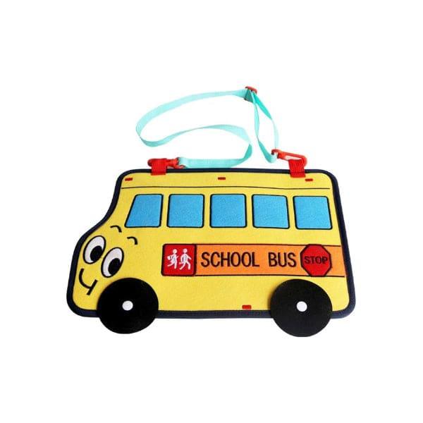 Baby Games 2 3 4 Years Old, for Kids, Educational Toys Life Skills, present and boy, School Bus Shape Fatio General Trading