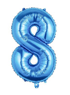 Balloons Arch Kit Party Decorations Number Balloon 32 Inch Foil Balloons Digtal Helium Birthday Wedding Party, Number 8, Blue Fatio General Trading