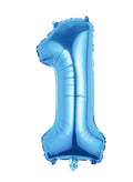 Balloons Arch Kit Party Decorations Number Balloon 32 Inch Foil Balloons Digtal Helium Birthday Wedding Party, Number 1, Blue Fatio General Trading