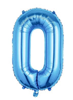 Balloons Arch Kit Party Decorations Number Balloon 32 Inch Foil Balloons Digtal Helium Birthday Wedding Party, Number 0, Blue Fatio General Trading