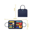 Busy Board Montessori Toys for Toddlers Sensory Toys Gifts for 1 2 3 4 Year Old Boys & Girls Preschool Toddler Activities Educational Travel Buckle Toy Learning Basic Dress Skills Fatio General Trading