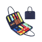 Busy Board Montessori Toys for Toddlers Sensory Toys Gifts for 1 2 3 4 Year Old Boys & Girls Preschool Toddler Activities Educational Travel Buckle Toy Learning Basic Dress Skills Fatio General Trading