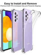 Case for Samsung Galaxy A53 5G Case Cover Clear Back Air Cushion Soft Silicone Shockproof Anti-Scratch Protective Bumper Shell Corner for Samsung Galaxy A53 5G Clear Fatio General Trading