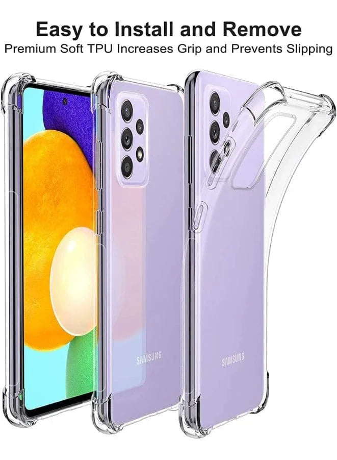 Case for Samsung Galaxy A53 5G Case Cover Clear Back Air Cushion Soft Silicone Shockproof Anti-Scratch Protective Bumper Shell Corner for Samsung Galaxy A53 5G Clear Fatio General Trading