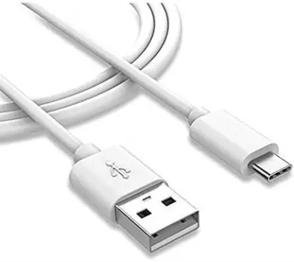 Charger USB Type-C Fast Charging USB 2.0 Data Transfer Cable - White - Length 1 Meter For Android Fatio General Trading