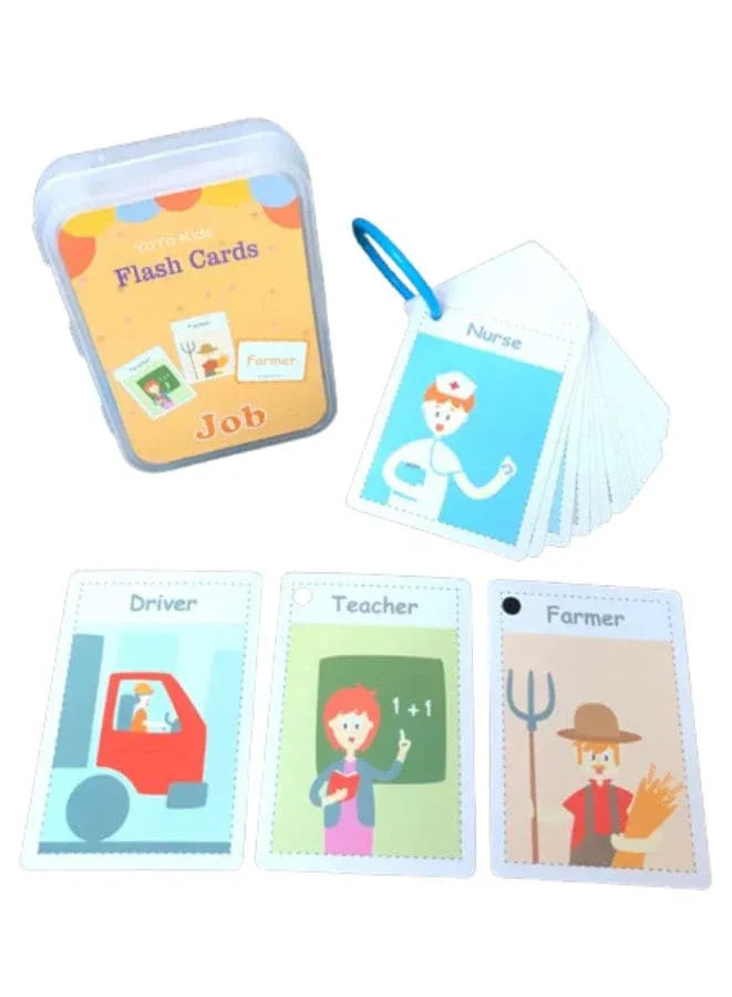 Child Learning Card Educational Flashcards with Images for Toddlers, Occupation