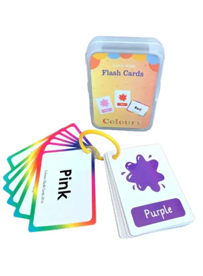 Child Learning Card Educational Flashcards with Images for Toddlers and Kids, Colors