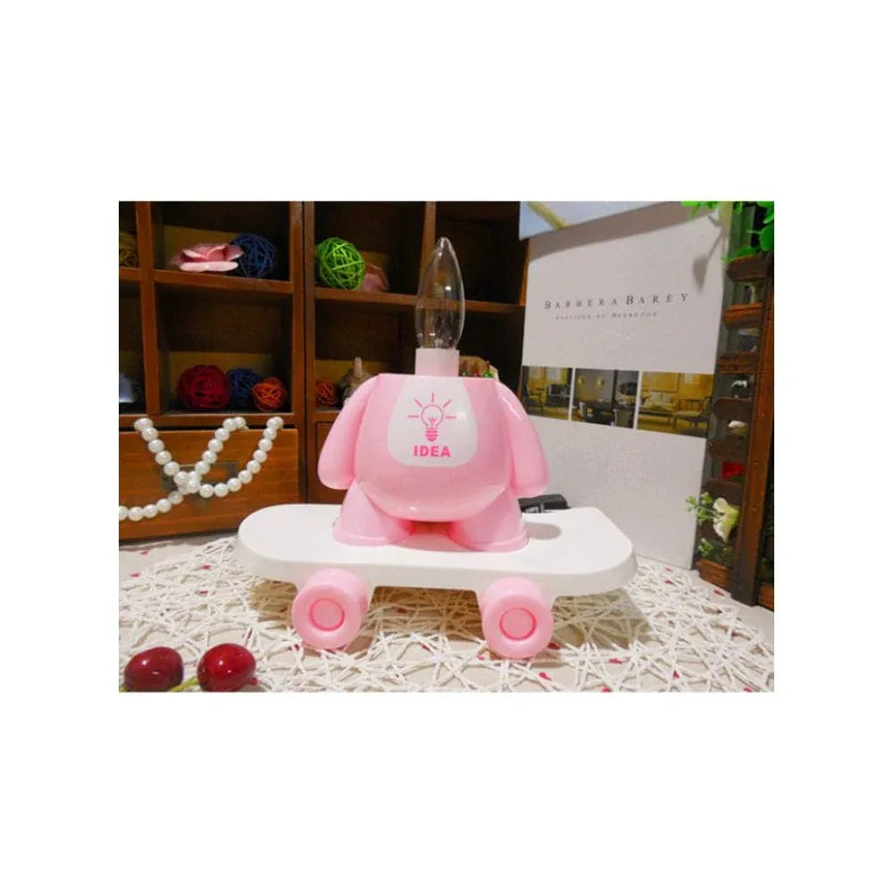 Children's Dimming Cartoon Bunny Table Lamp Warm Light Pupils Eye Protection LED Plug-in Bedside Bedroom Lamp Fatio General Trading