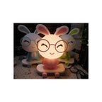 Children's Dimming Cartoon Bunny Table Lamp Warm Light Pupils Eye Protection LED Plug-in Bedside Bedroom Lamp Fatio General Trading