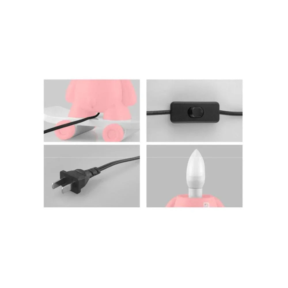 Children's Dimming Cartoon Tiger Table Lamp Warm Light Pupils Eye Protection LED Plug-in Bedside Bedroom Lamp Fatio General Trading