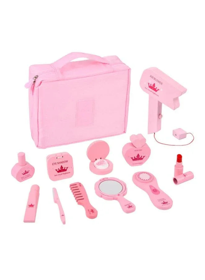 Children'S Makeup Toy Wooden Cosmetic Bag Set Simulation Play House Girl Dressing Table Small Gift Fatio General Trading