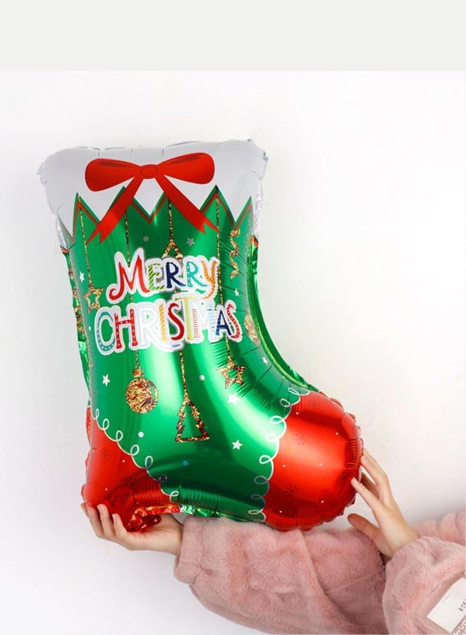 Christmas Decoration Foil Balloon Party Supplies, 1pcs (Gift Sock) Fatio General Trading