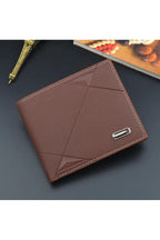 Classic Men's Leather Wallet, Blue Fatio General Trading