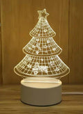Creative Night Light 3D Acrylic Bedroom Small Decorative 3D Lamp Night Lights For Home Decoration, Christmas Tree 2 Fatio General Trading