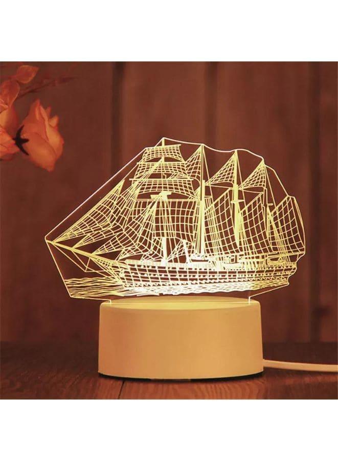 Creative Night Light 3D Acrylic Bedroom Small Decorative 3D Lamp Night Lights For Home Decoration, Ship Fatio General Trading
