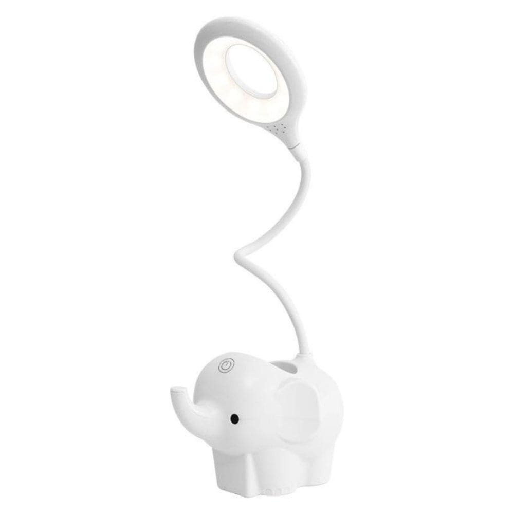 Cute Elephant Table Lamp, USB Rechargeable Desk Lamp with 3 Light Modes and Touch Control, Decoration Light, LED Night Light for Home Bedroom Study Desk Room Fatio General Trading