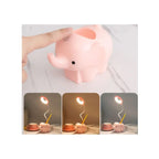 Cute Elephant Table Lamp, USB Rechargeable Desk Lamp with 3 Light Modes and Touch Control, Decoration Light, LED Night Light for Home Bedroom Study Desk Room Fatio General Trading