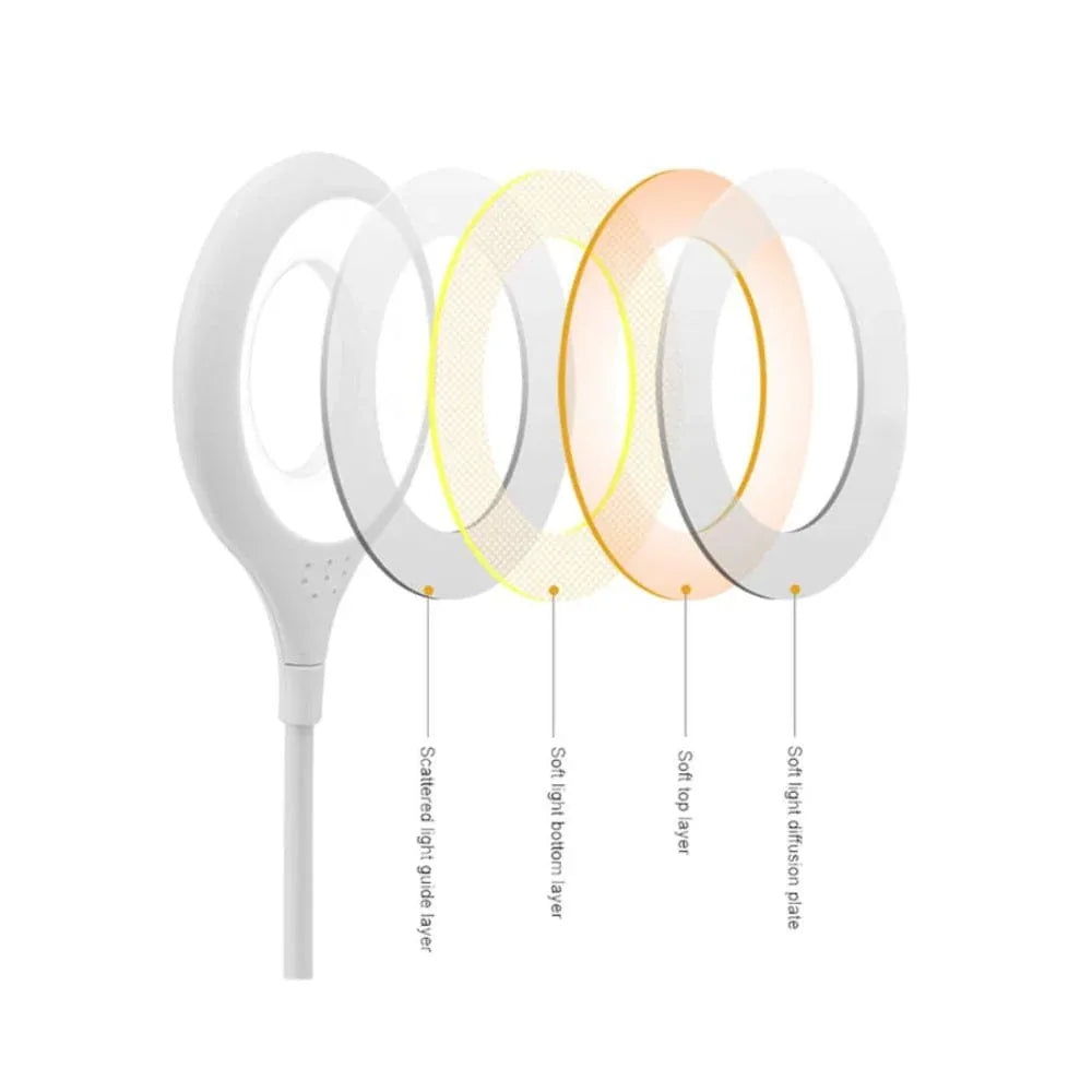 Cute Elephant Table Lamp, USB Rechargeable Desk Lamp with 3 Light Modes and Touch Control, Decoration Light, LED Night Light for Home Bedroom Study Desk Room Fatio General Trading