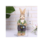 Cute Straw Rabbit Bunny Easter Decorations Holiday Home Garden Wedding Ornament Photo Props Crafts, Male Fatio General Trading