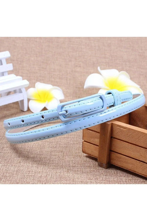 Elegant and Classy Colorful Leather Belt for Women - 105cm x 1.2cm Fatio General Trading