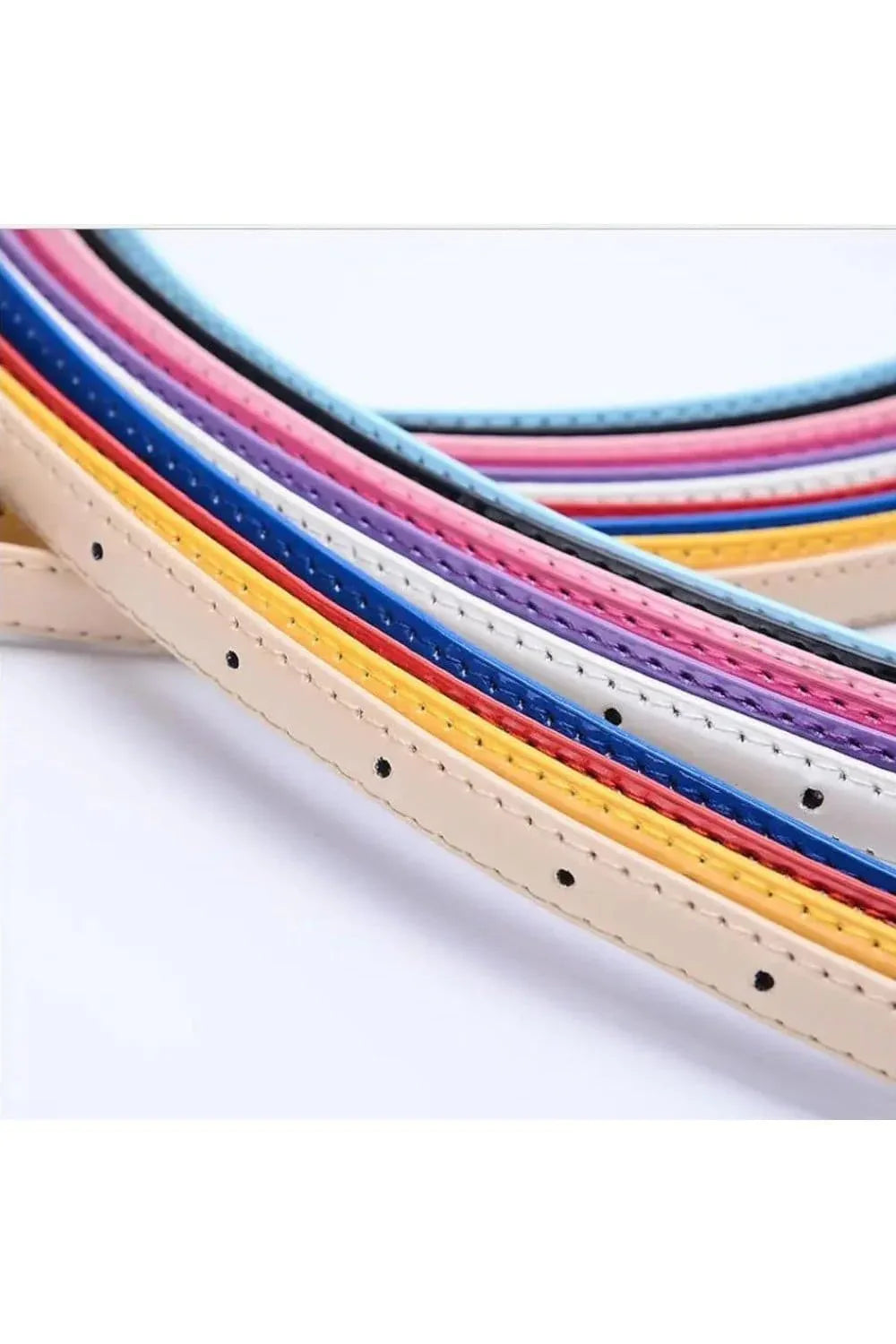 Elegant and Classy Colorful Leather Belt for Women - 105cm x 1.2cm Fatio General Trading
