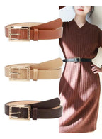 Elegant, Simple and Versatile Leather Belt for Women- Size 105*2.4cm Fatio General Trading