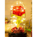 Enchanted Flower with Petals in Glass Dome Personalized Gifts for Women Girlfriend Valentine’s Day Mother’s Day Christmas Anniversary Birthday Fatio General Trading