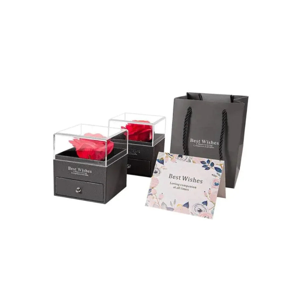 Eternal Rose Gift Box, Handmade Fresh Preserved Rose Gift for Her on Birthday, Christmas, Mother's Day, Valentine's Day Fatio General Trading