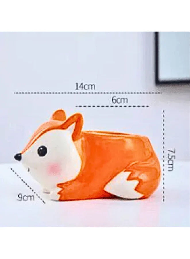 وعاء نباتات داخلي لطيف، أوعية عصارية مع فتحة تصريف، ثعلب