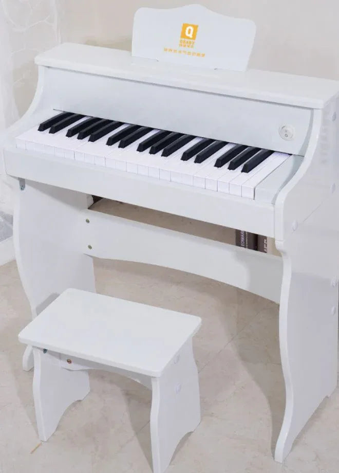 Digital 37 Key Wooden Piano for Kids - Educational Toy with Interactive Features