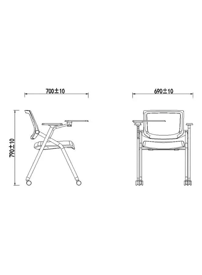 Training Chair with wheels (Dimension)