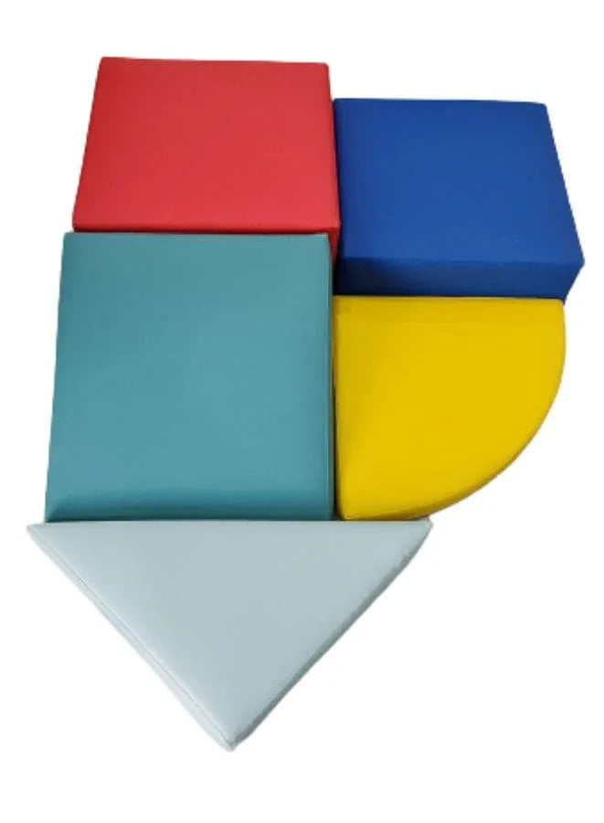 FDP SoftScape Playtime Corkscrew Climber for Infants and Toddlers, Colorful Beginner Soft Foam Structure for Indoor Active Play, Crawling, Climbing, Sliding (5-Piece Set) Fatio General Trading