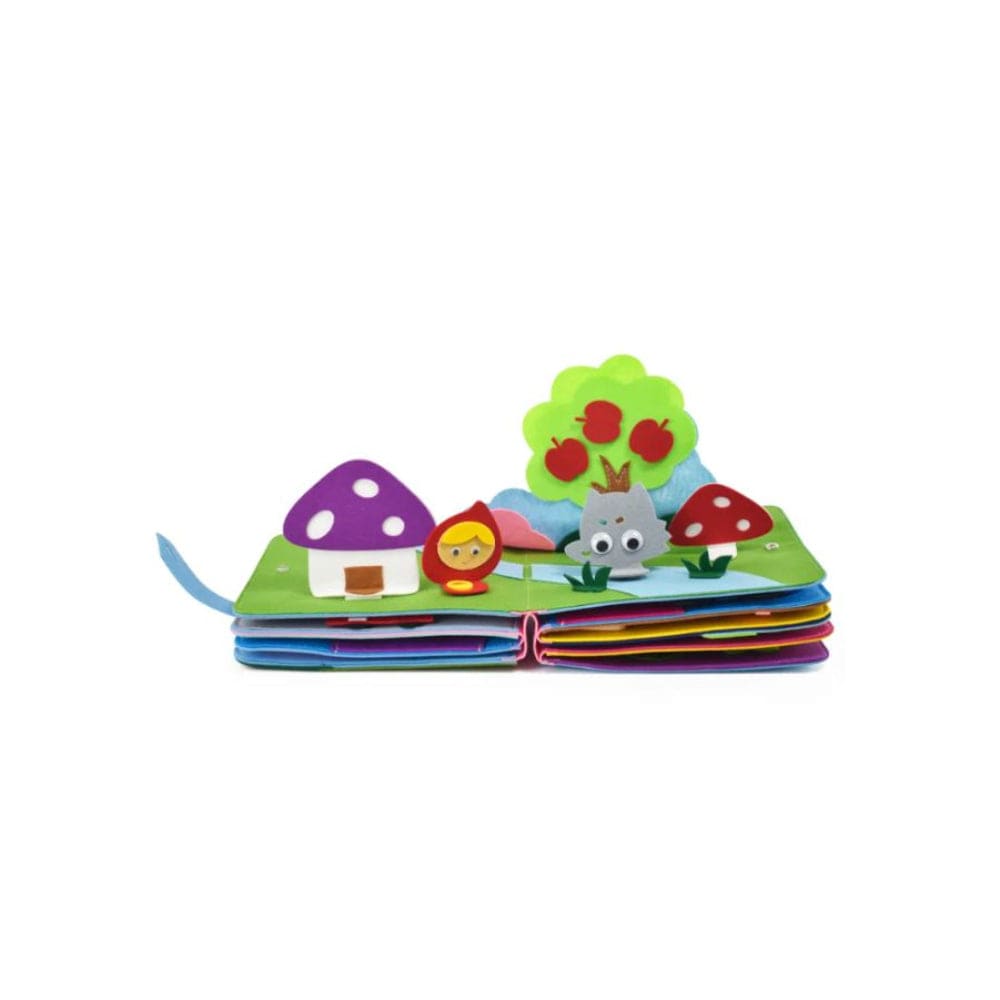 Felt Montessori Story Book Busy Board with DIY Page Sensory Toys for Basic Skill Learning, Travel Toys for Toddler Activity Developing Sensory Board Fatio General Trading
