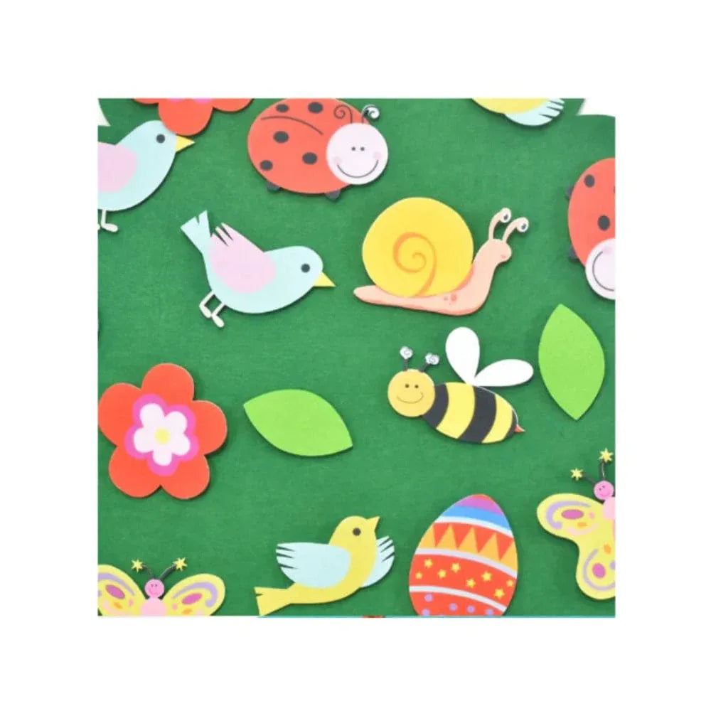 Felt Tree Pendant Kids Brithday Gift Diy Insect Animal Pendant Educational Toy Cartoon Wall Hanging For Children Fatio General Trading