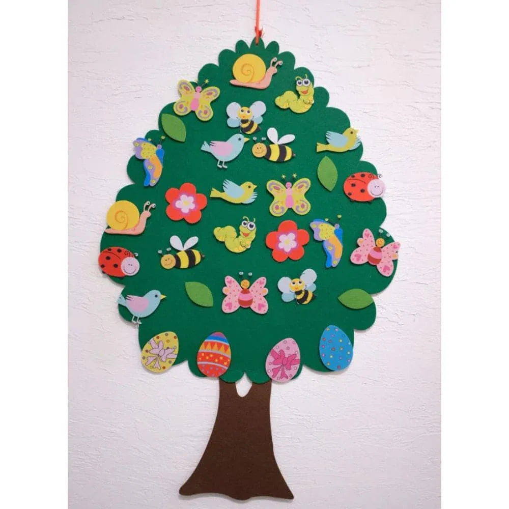 Felt Tree Pendant Kids Brithday Gift Diy Insect Animal Pendant Educational Toy Cartoon Wall Hanging For Children Fatio General Trading
