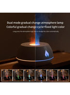 FireGlow Flame Aromatherapy Humidifier: Enhance Your Space with Tranquil Mist and Fragrant Bliss, Black Fatio General Trading