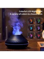 Flame Glow Aroma Diffuser: Serene Mist and Illuminating Ambiance for a Tranquil Space, 130 ML Fatio General Trading