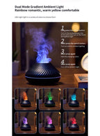 Flame Glow Aroma Diffuser: Serene Mist and Illuminating Ambiance for a Tranquil Space, 130 ML Fatio General Trading