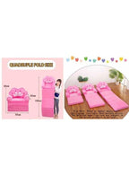 Foldable Toddler Chair Lounger for Girls, Removable and Washable Lazy Sleeping Sofa for Kids, Baby Sofa Bed Foldable Chair, Girl Fatio General Trading